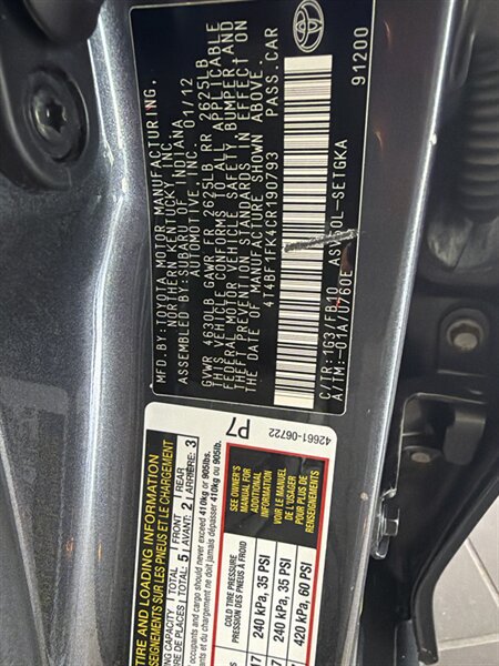 Used 2012 Toyota Camry XLE w/ Convenience Pkg FWD image 32