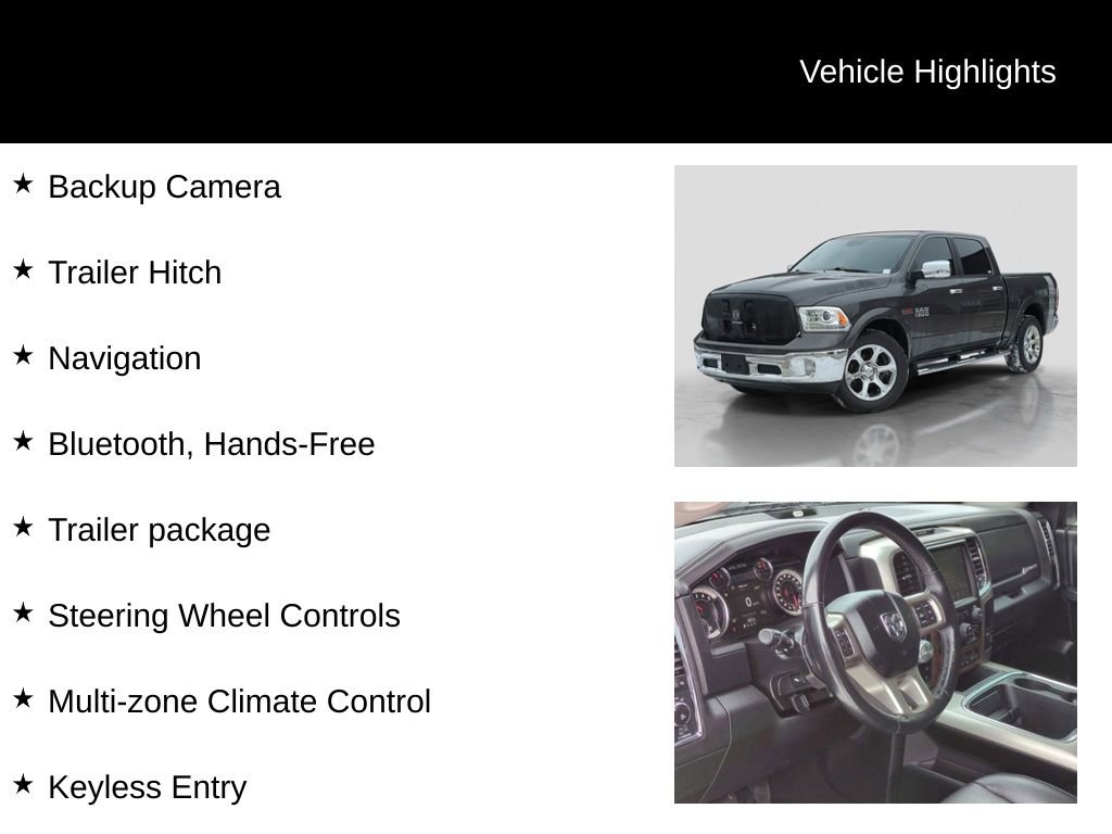 Used 2017 RAM 1500 Laramie w/ Convenience Group image 11