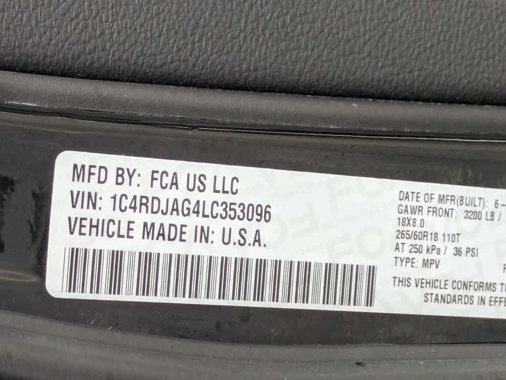 Certified 2020 Dodge Durango SXT AWD/4WD image 31