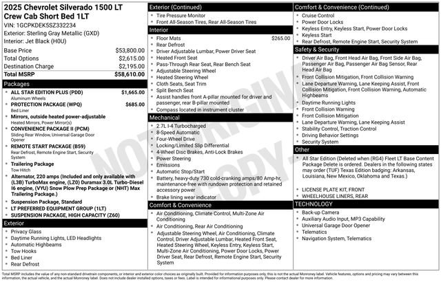 New 2025 Chevrolet Silverado 1500 LT w/ All Star Edition Plus image 43