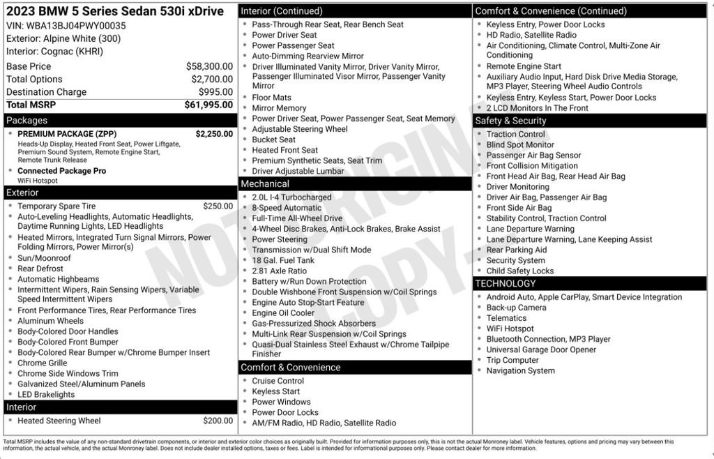 Used 2023 BMW 530i xDrive w/ Premium Package image 11