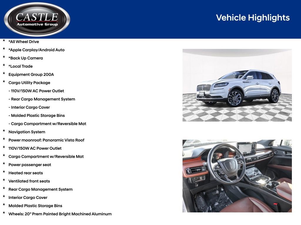 Used 2021 Lincoln Nautilus Reserve w/ Cargo Utility Package image 4