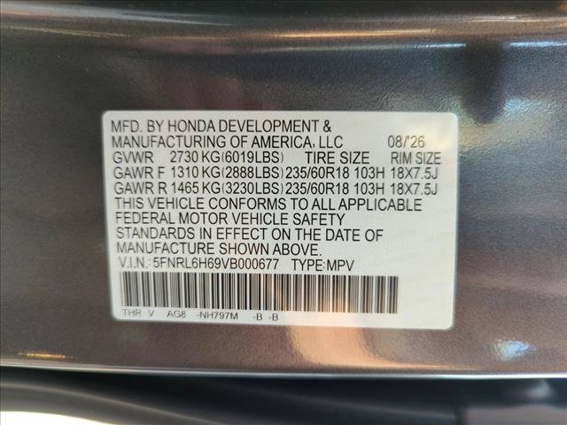New 2027 Honda Odyssey EX-L image 17