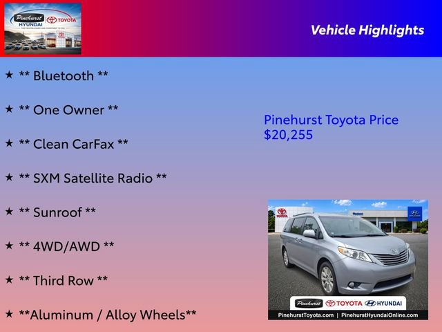 Certified 2017 Toyota Sienna XLE Premium AWD/4WD image 16