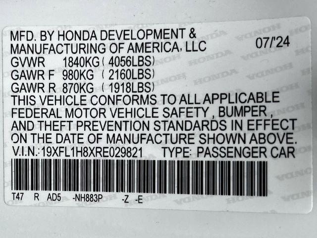 Used 2024 Honda Civic Sport Touring image 36