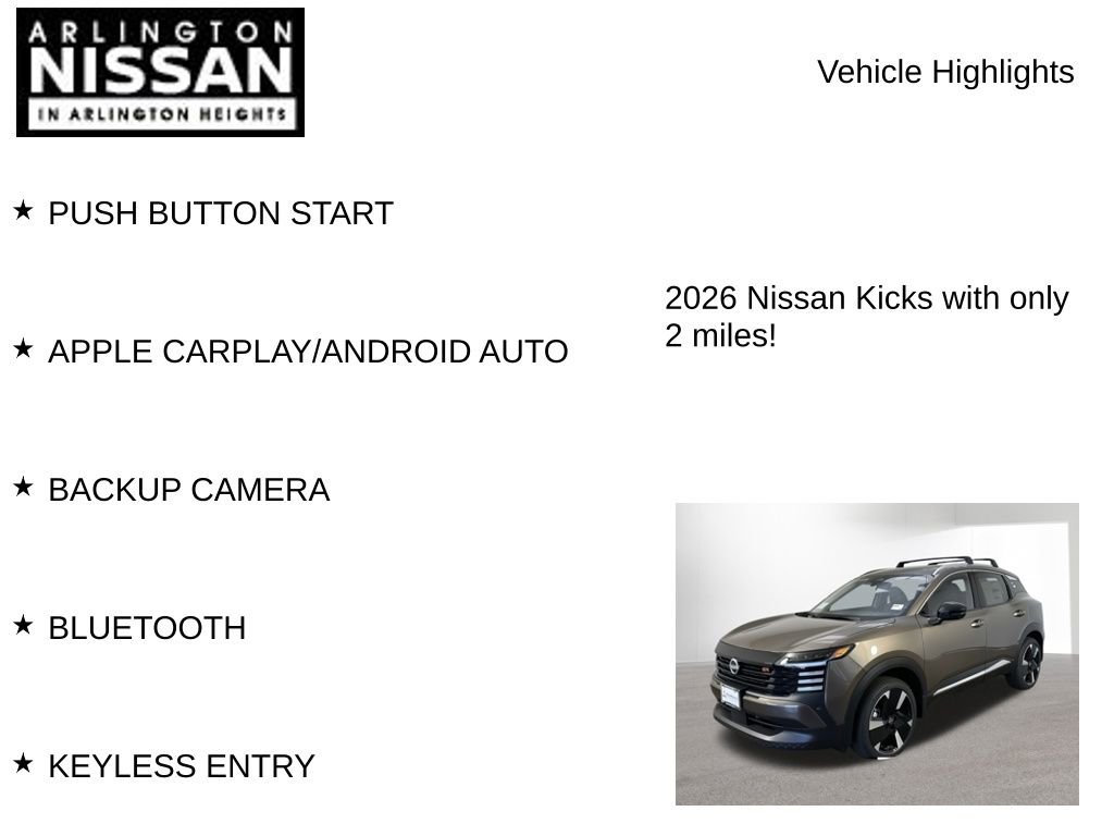 New 2026 Nissan Kicks SR w/ Cold Weather Package image 7
