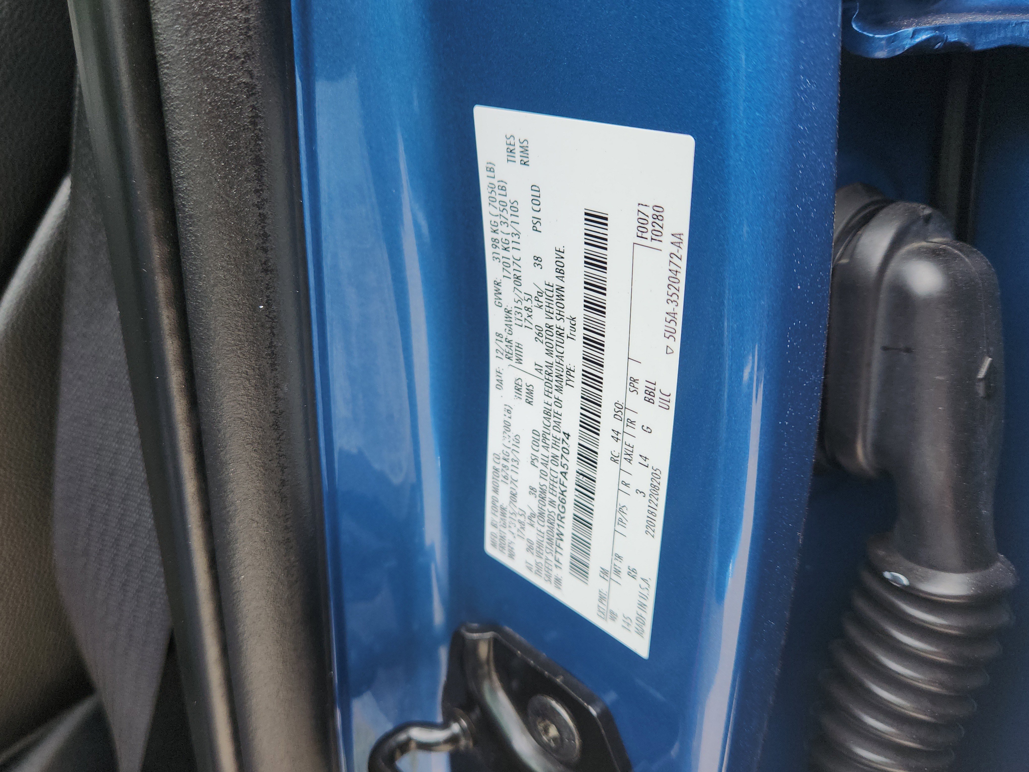 Used 2019 Ford F150 Raptor w/ Equipment Group 802A Luxury image 20