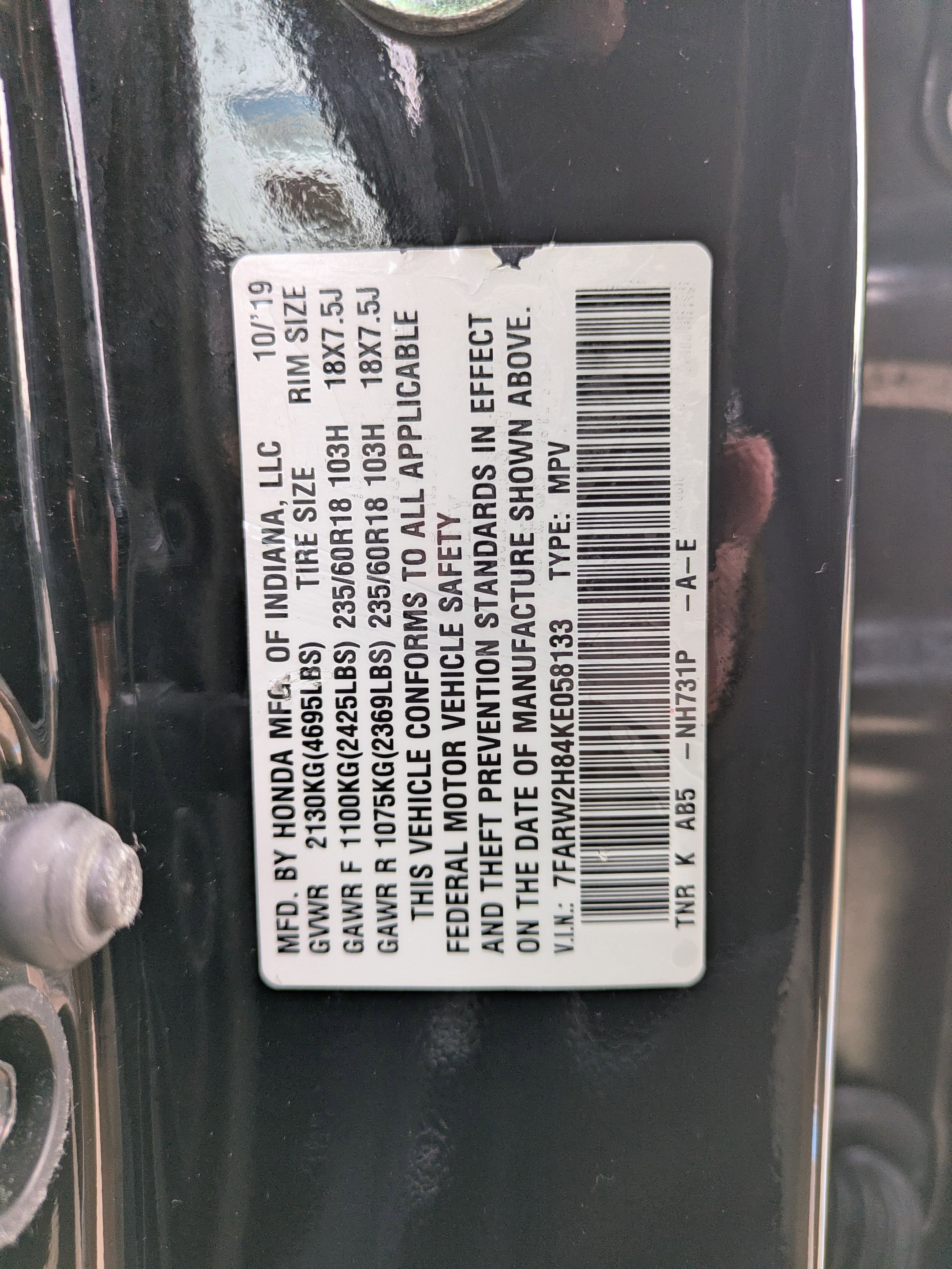 Certified 2019 Honda CR-V EX-L image 32