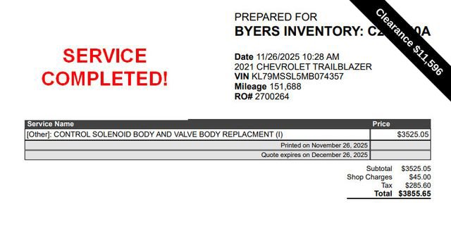 Used 2021 Chevrolet TrailBlazer ACTIV w/ Convenience Package image 11