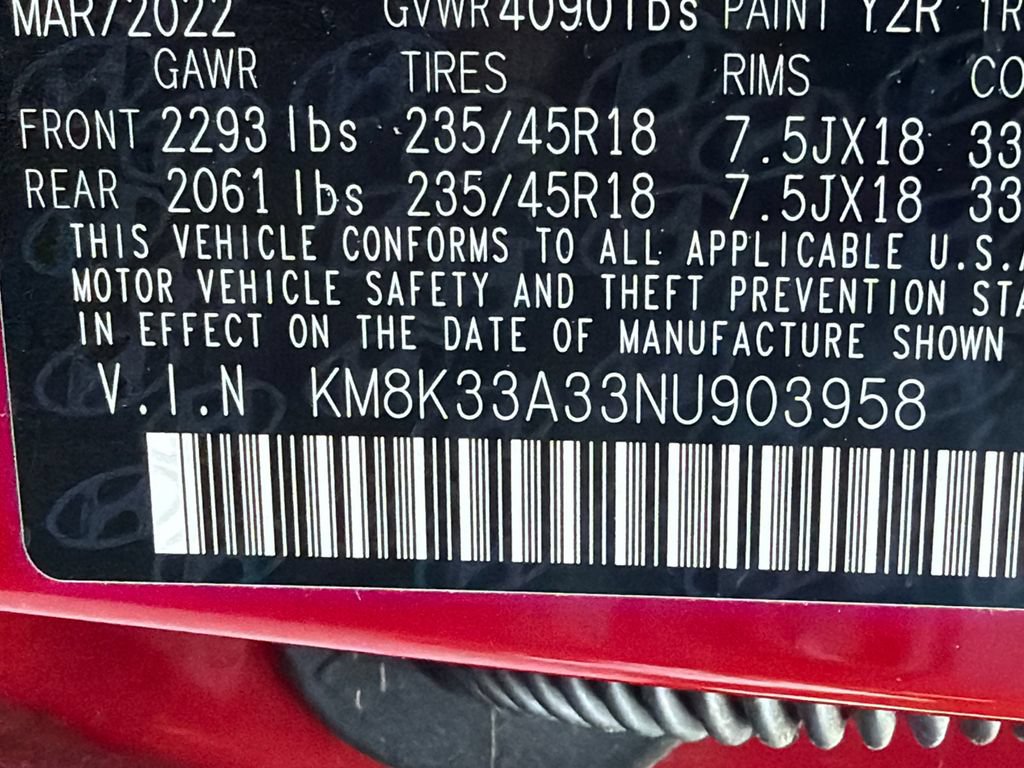 Used 2022 Hyundai Kona N Line FWD image 32