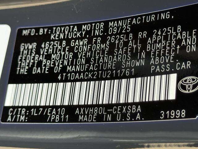 Used 2026 Toyota Camry SE FWD image 30