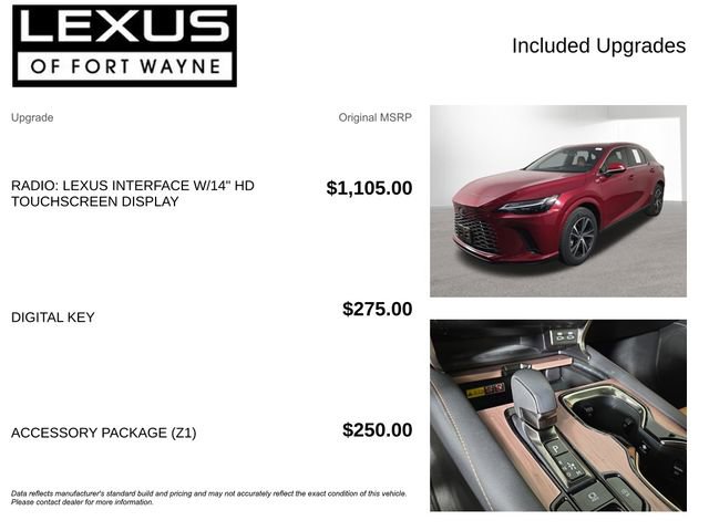 Used 2024 Lexus RX 350 Premium w/ Accessory Package (Z1) image 4