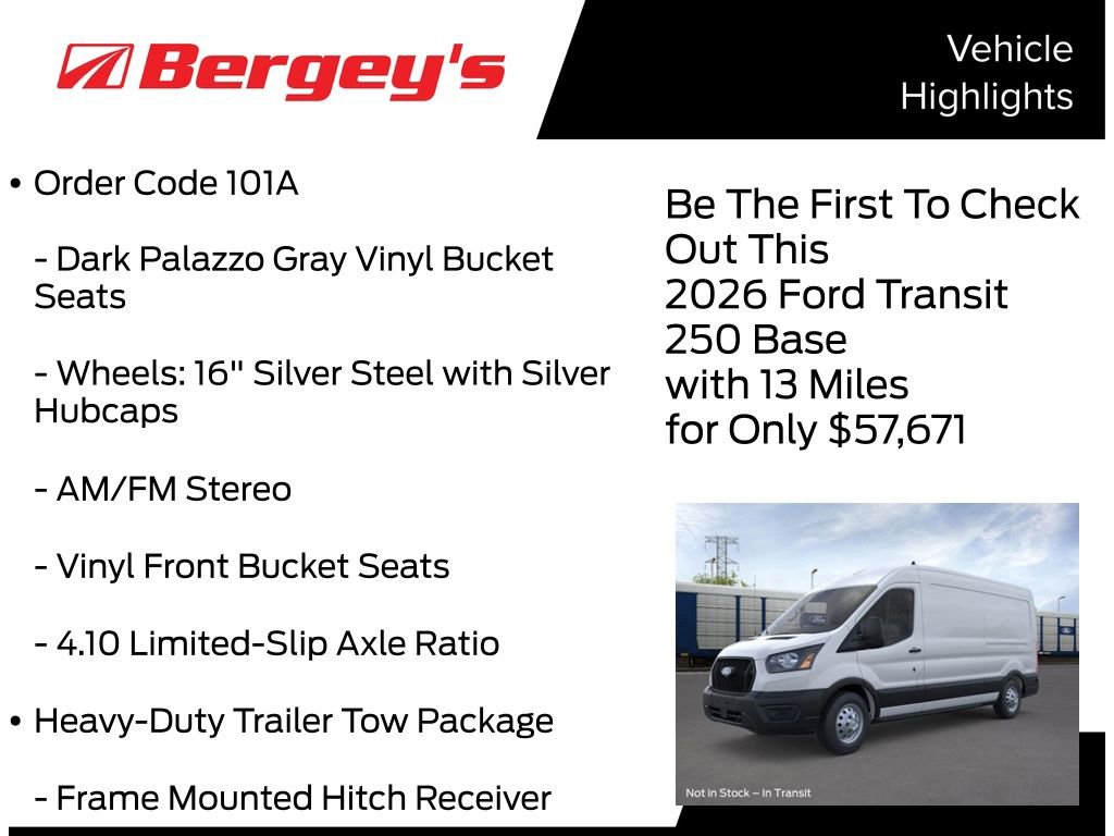 New 2026 Ford Transit 250 148 Medium Roof Extended AWD image 5