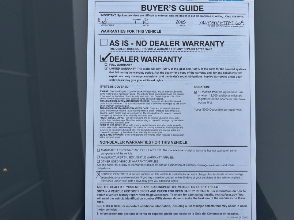 Used 2018 Audi TT RS image 33