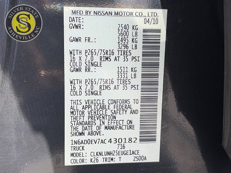 Used 2010 Nissan Frontier PRO-4X w/ Pro-4x Value Truck Pkg image 31