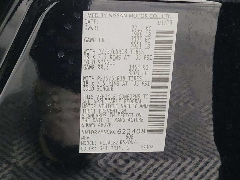 Used 2019 Nissan Pathfinder S image 33