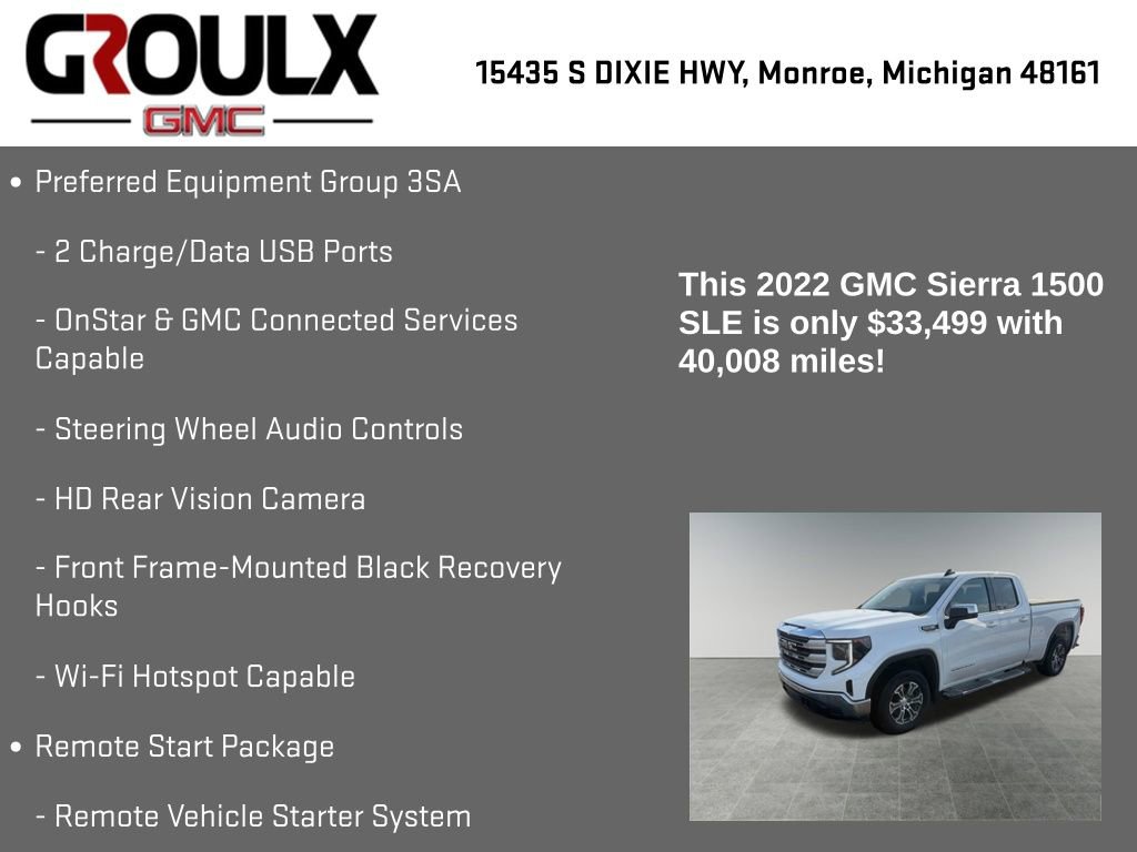 Used 2022 GMC Sierra 1500 SLE image 22