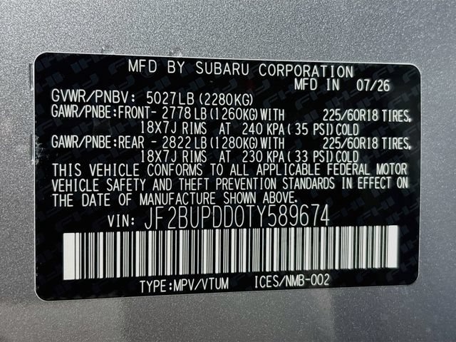 New 2026 Subaru Outback Limited AWD/4WD image 33
