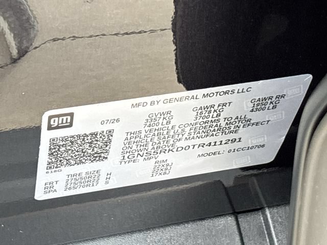 New 2026 Chevrolet Tahoe RST w/ Comfort Package RWD image 29