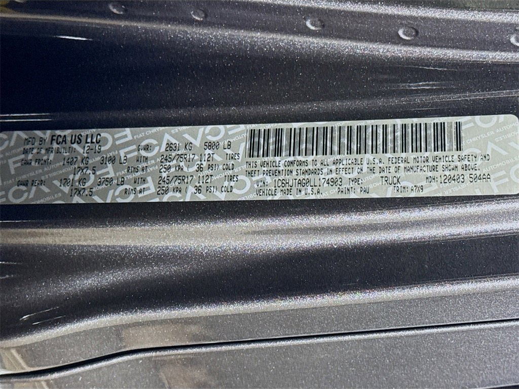 Used 2020 Jeep Gladiator Sport w/ Quick Order Package 24S image 28