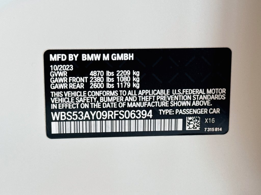 Used 2024 BMW M3 w/ Executive Package RWD image 34