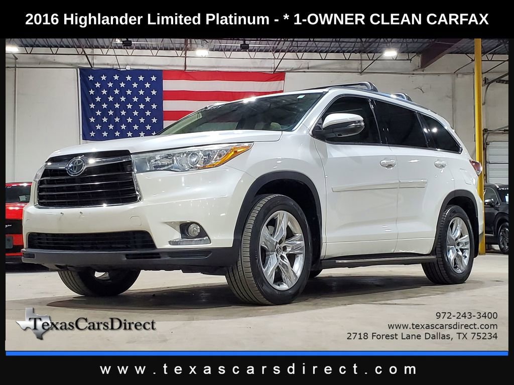 Used 2016 Toyota Highlander Limited Platinum