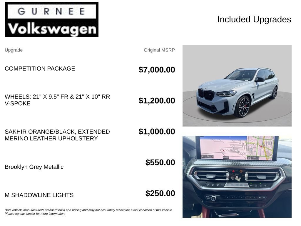 Used 2022 BMW X3 M w/ Competition Package AWD/4WD image 4