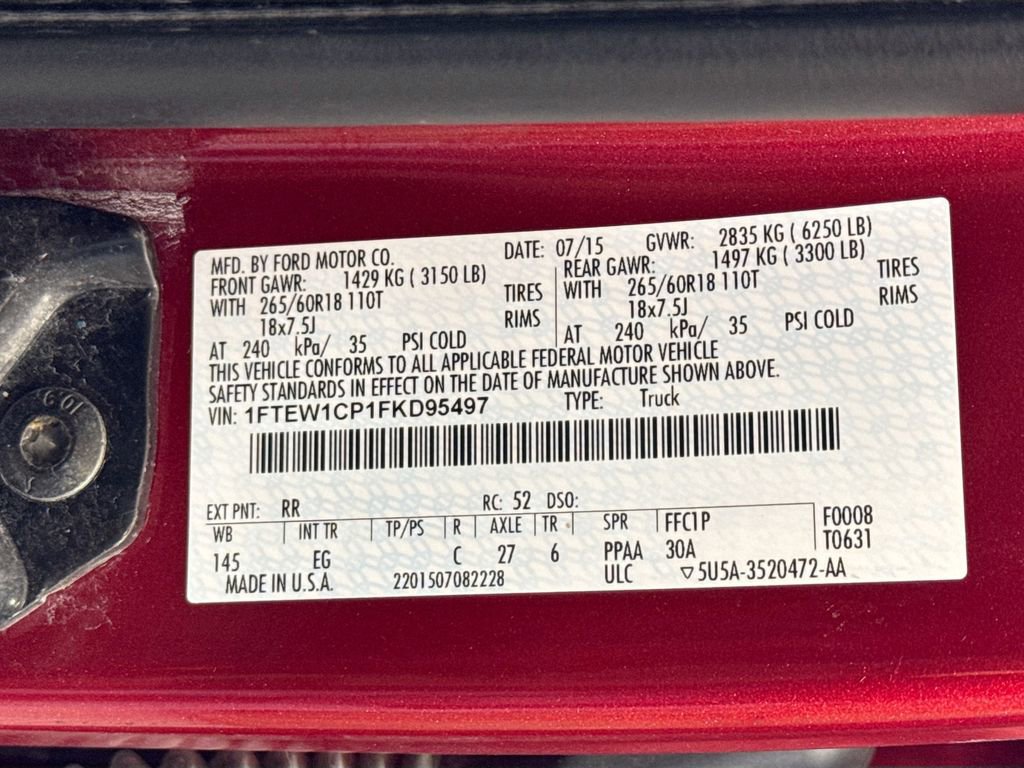 Used 2015 Ford F150 Lariat RWD image 37