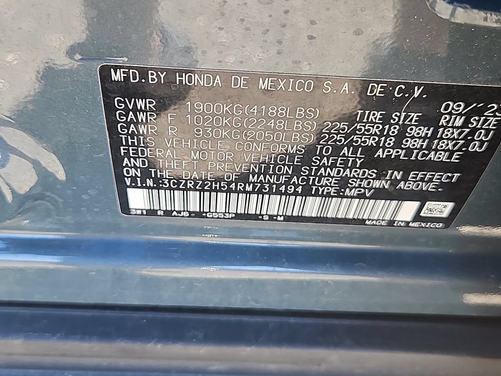 Certified 2024 Honda HR-V Sport image 14