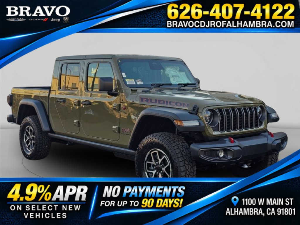 New 2026 Jeep Gladiator Rubicon w/ Steel Power Dome Hood Package