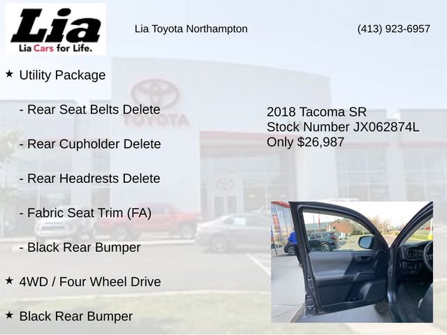 Used 2018 Toyota Tacoma SR AWD/4WD image 7