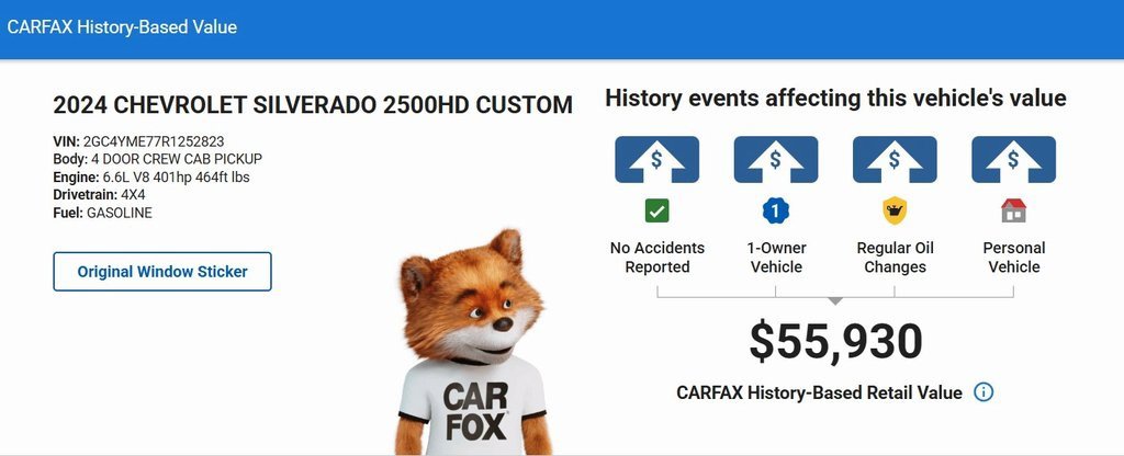 Used 2024 Chevrolet Silverado 2500 Custom w/ Custom Value Package image 32