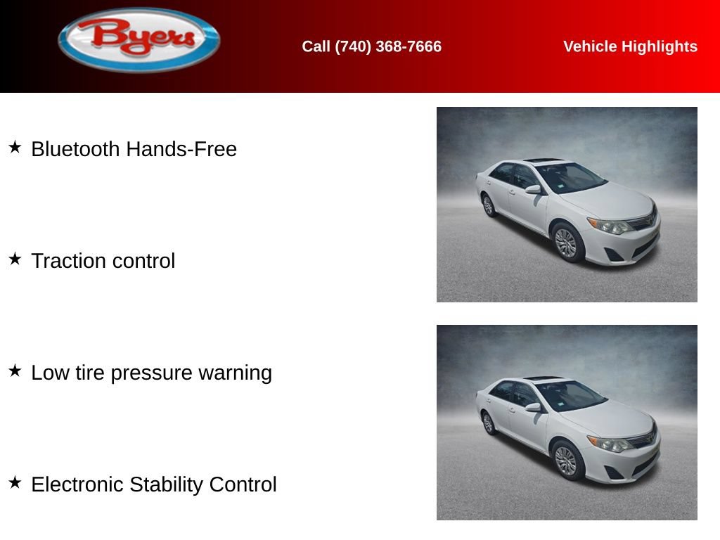 Used 2012 Toyota Camry LE FWD image 12