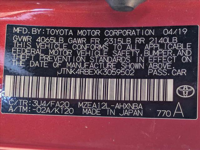 Used 2019 Toyota Corolla SE FWD image 22