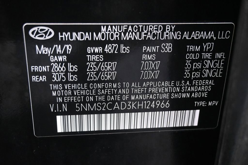 Used 2019 Hyundai Santa Fe SE AWD/4WD image 9