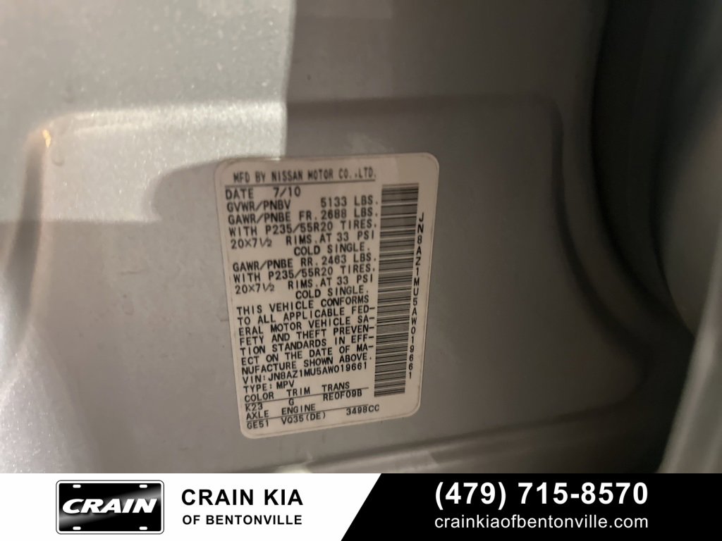 Used 2010 Nissan Murano LE w/ Navigation Pkg image 17