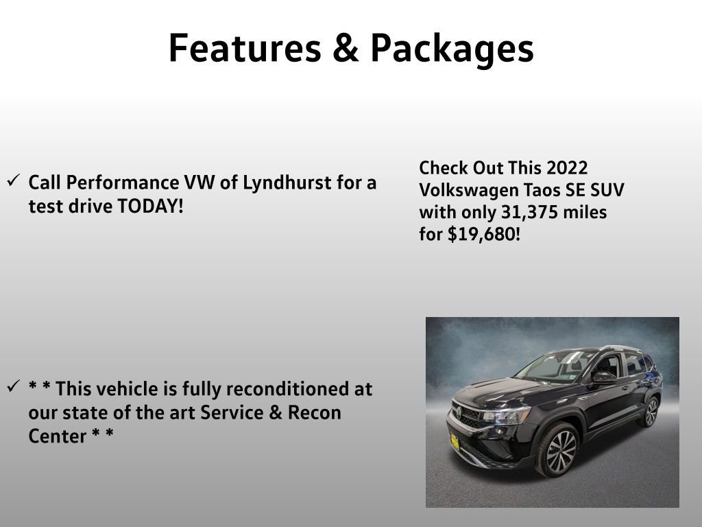 Used 2022 Volkswagen Taos SE image 4