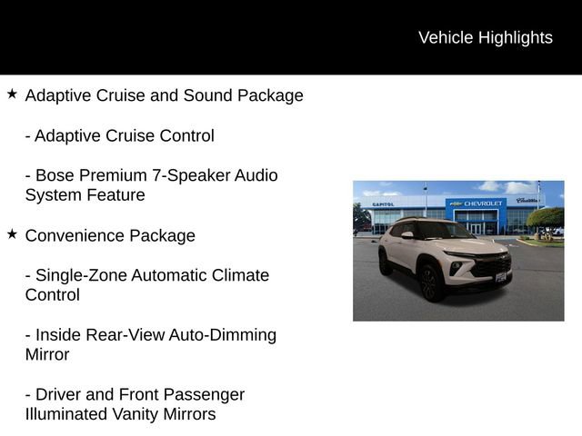 Used 2025 Chevrolet TrailBlazer ACTIV w/ Convenience Package image 2