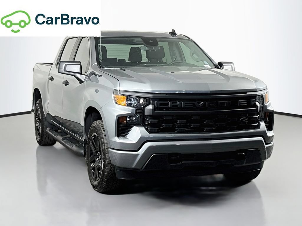 Certified 2026 Chevrolet Silverado 1500 Custom w/ Turbomax Blackout Package AWD/4WD image 1