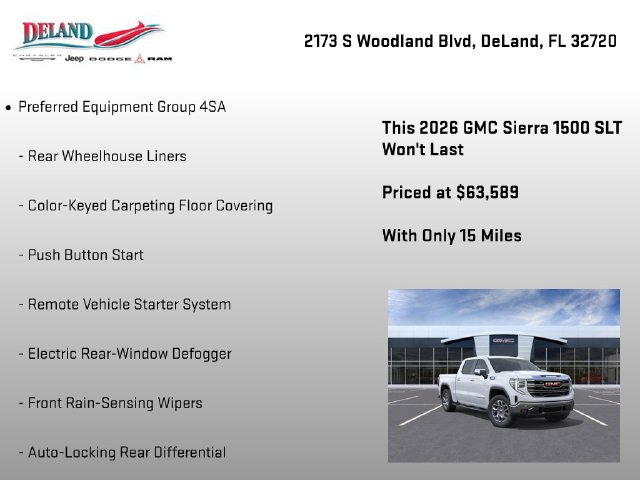 New 2026 GMC Sierra 1500 SLT w/ SLT Premium Plus Package AWD/4WD image 15
