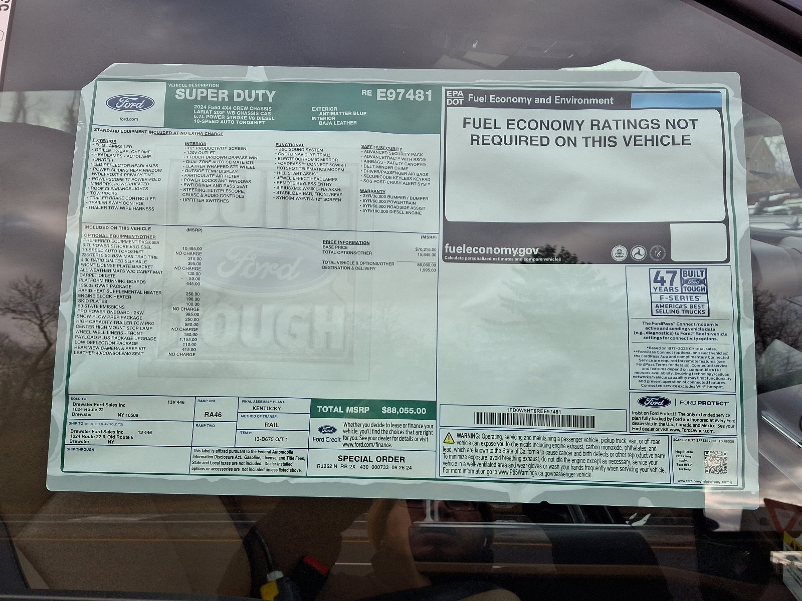 New 2024 Ford F550 4x4 Crew Cab Super Duty image 10