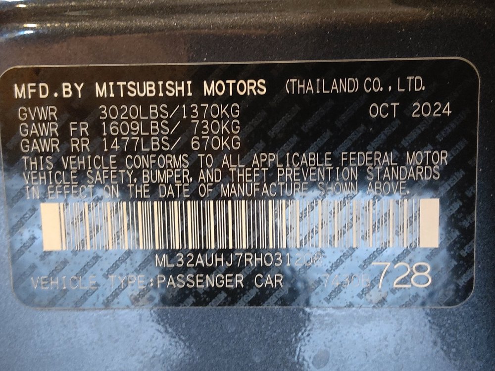 Used 2024 Mitsubishi Mirage ES FWD image 33