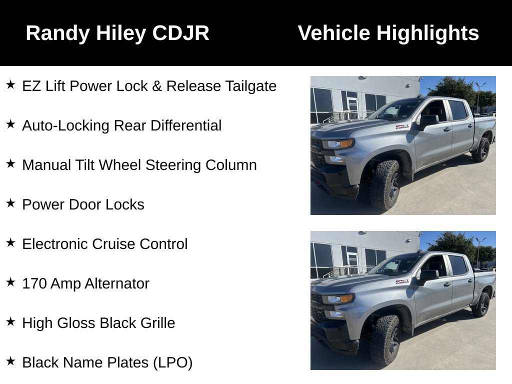 Used 2021 Chevrolet Silverado 1500 Custom Trail Boss w/ Safety Confidence Package AWD/4WD image 12