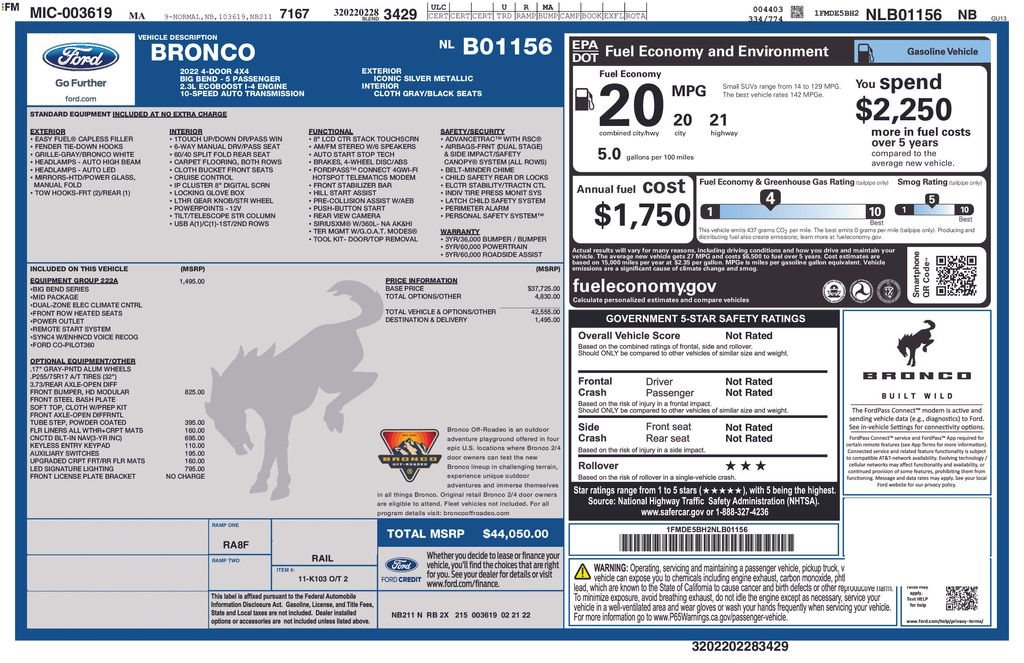 Used 2022 Ford Bronco Big Bend image 38