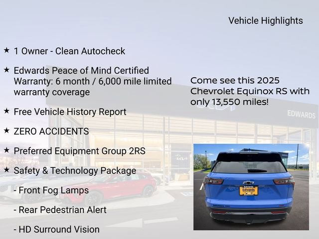 Used 2025 Chevrolet Equinox RS w/ Safety and Technology Package AWD/4WD image 11