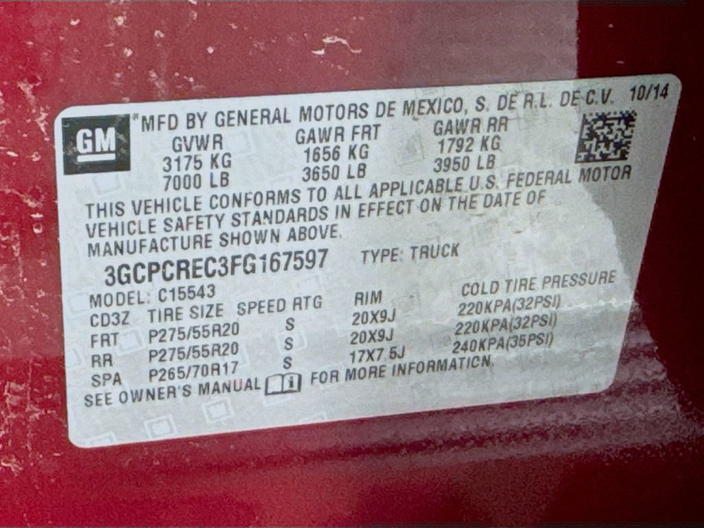 Used 2015 Chevrolet Silverado 1500 LT w/ Texas Edition, 1LT Trim RWD image 37