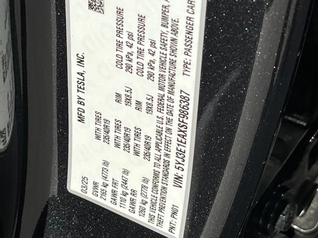 Used 2025 Tesla Model 3 Long Range RWD image 34