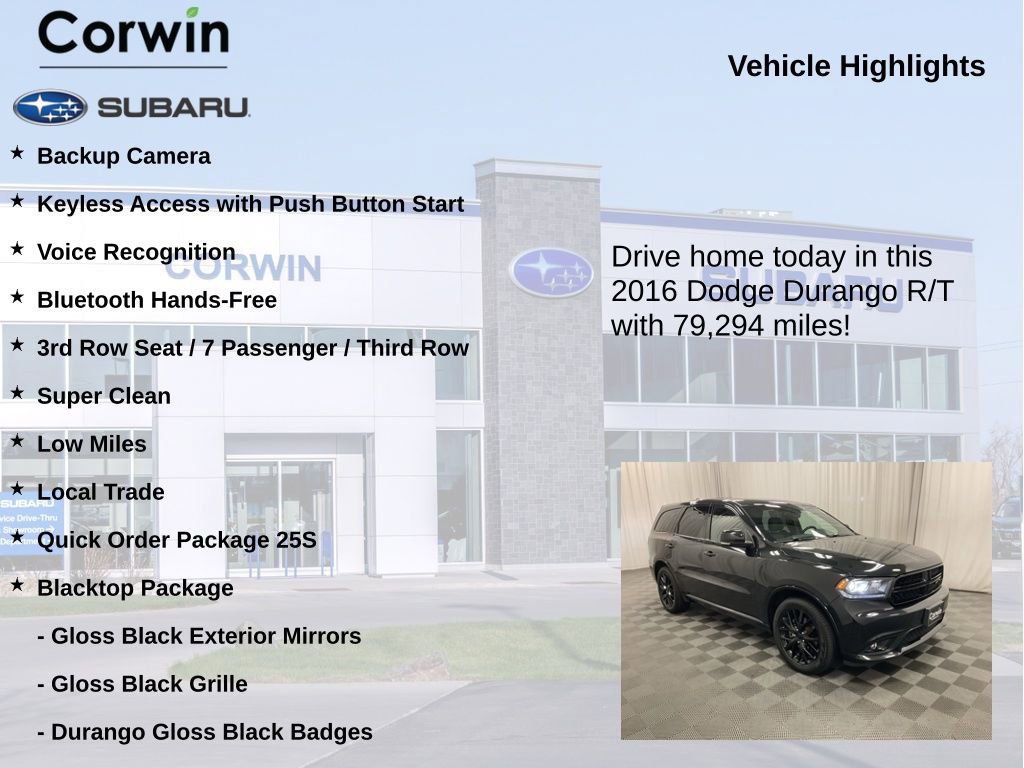 Used 2016 Dodge Durango R/T AWD/4WD image 6