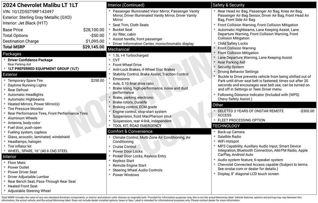Used 2024 Chevrolet Malibu LT FWD image 5