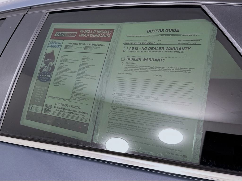 Used 2023 MAZDA CX-30 AWD 2.5 S w/ Preferred Package image 12